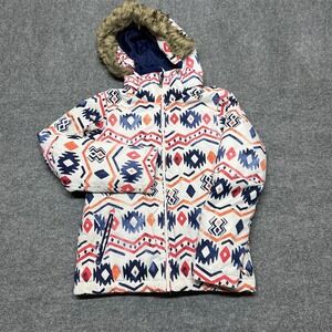 Roxy Ski Jacket Girls 14 XL Multicolor Hooded DryFlight 10K Insulated Winter